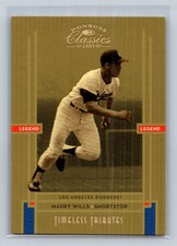 2005  Donruss Classics Timeless Tributes Gold #238 Maury Wills /50 Dodgers A87