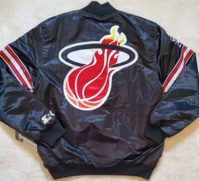 Miami Heat X Court Culture 35th Anniv. Starter Jacket Quilt Lined Full Snap XL🔥 - Image 1 of 4