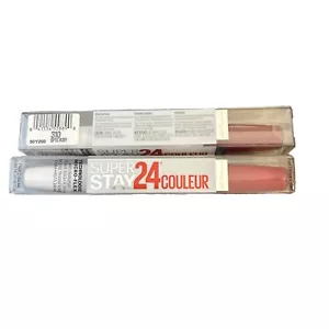 Maybelline SuperStay 24 Hr 2 Step Lip Color 310 Optic Ruby Anti-Transfer-2 Pack! - Picture 1 of 2