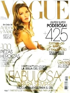 VOGUE Magazine Spain September 2008 GISELE BUNDCHEN Shannan Click LUCA GADJUS - Picture 1 of 1