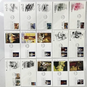 15 First Day of Issue Postal Covers Historic FDC 1996-98 Culture Lot #11 - Picture 1 of 8