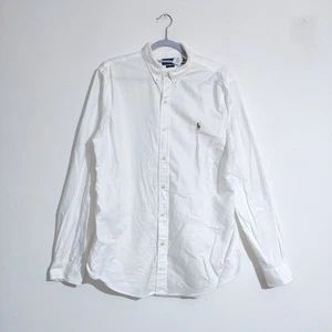 Ralph Lauren Oxford Weiß Hemd Herren L Slim Fit Langarm Preppy Classic Style - Bild 1 von 13
