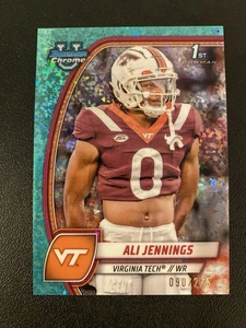 ALI JENNINGS 2024 BOWMAN CHROME UNIVERSITY AQUA MINI DIAMOND REFRACTOR /275 - Picture 1 of 2