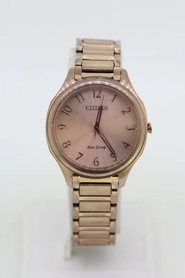 Citizen Eco Drive 玫瑰金表盘女士手表 EM0758-58X — 第 1/4 张图片
