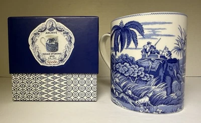 Taza deportiva india Spode Blue Room Archive café y té 16 OZ NUEVA EN CAJA Foto 1 de 4