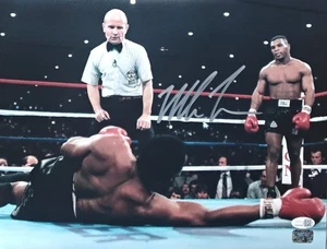 Mike Tyson JSA Witness Autographed 11x14 Signed Trevor Berbick KO Boxing Photo! - Picture 1 of 12
