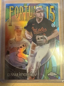 2025 Topps Chrome Fortune 15 Insert Gunnar Henderson Orioles #F15-2 - Picture 1 of 4