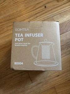 Roimtea 950ml/32oz Glas Teekanne Wasserkocher mit abnehmbarem Edelstahl-Ei - Bild 1 von 4