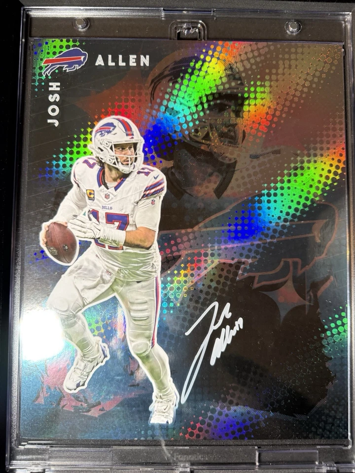 Josh Allen 签名 棉糖果 半色调 2025 Emanate 8x10 NFL 足球 SSP — 第 1/4 张图片
