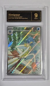 Pokemon Slab: Simipour - 102/086 - BLK - Graded TCG Mint 9 - Imagen 1 de 2