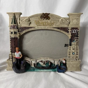 Venetian Resort Hotel Casino 3D Gondola Ride Las Vegas Photo Frame Gift - Picture 1 of 10