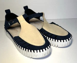 Ilse Jacobsen HORNBAEK Tulip Navy & Ivory Womens Shoe Size EU 36 US 5.5-6 - Picture 1 of 14