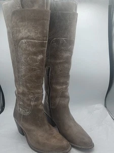 FRYE JACKIE TALL RIDING 76571 Slate LEATHER BOOTS WOMEN'S SZ 9 B - Picture 1 of 10