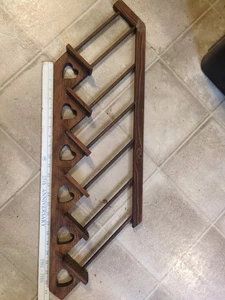 Vintage Holz Treppe Stufen Spindel Wandregal Schnickschnack Display Herz 6 Stufen - Bild 1 von 24