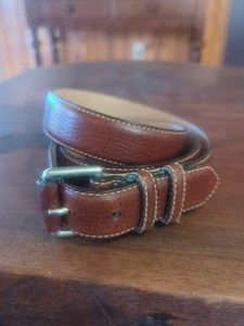 Herren Ledergürtel Lands End Gr. 38 Papa 90er Vintage braun - Bild 1 von 6