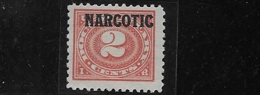 US Scott RJA34, Revenue, 1919 Narcotic Tax, 2 Cent, Mint, OG, NH, F/VF - Image 1 of 1
