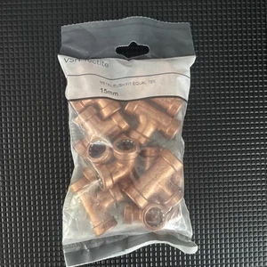 VSH Tectite Metal Push Fit Equal Tee 15 mm 10er Pack - Bild 1 von 3