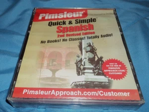 Pimsleur Quick And Simple Spanish 2nd Revised Edition 4 CD Audio Set 8 Lessons - Imagen 1 de 2