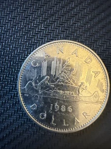 1984 Canadian Silver (nickel) Dollar - Foto 1 di 2