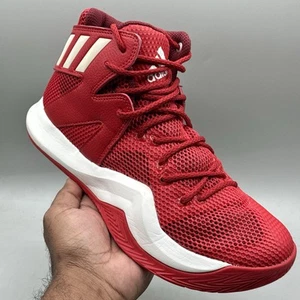 ADIDAS Men Size 6.5 Crazy Bounce Basketball Shoes Sneakers Red White B72768 - Picture 1 of 15