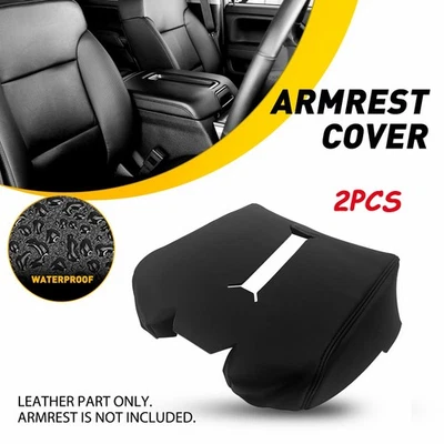 Console Armrest Bucket Seat Cover 2X Fits 2014-2018 GMC Sierra 1500 2500/3500 HD - Imagem 1 de 4