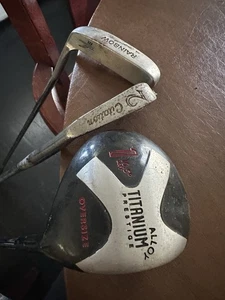 Set Of 3 Different Golf Clubs Alloy Titanium 1 Oversized/rainbow 04 O/2citation - Picture 1 of 4