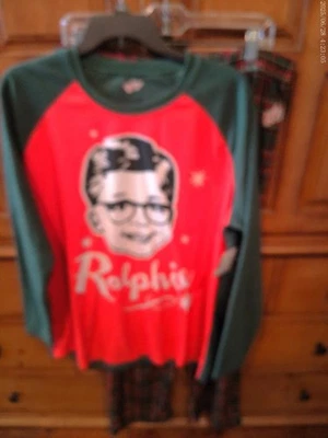 men's A Christmas Story Ralphie 2-piece pajama set size L new w/tags low shipng - Image 1 of 4