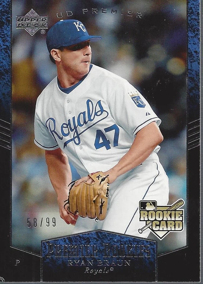 2007 Upper Deck Premier Silver #213 Ryan Braun /99 - BB - Image 1 of 2