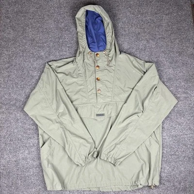 Vintage Columbia Jacket Mens XL Tall XLT Surplus Green Anorak Windbreaker 90s - Image 1 of 4