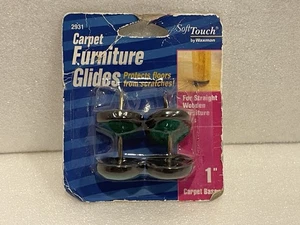 Waxman SoftTouch 1" Carpet Furniture Glides (4-pack) - Protects Floors! - Picture 1 of 2