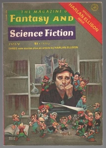 HARLAN ELLISON Fantasy and Science Fiction July 1977 Kelly Freas Jeffty F&SF - Picture 1 of 5