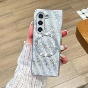 Glitzer Magnet Hülle für Samsung Galaxy Z Fold7 6 5 4 3 Stoßfest Hybrid Cover - Bild 1 von 15