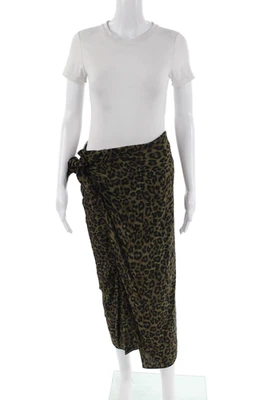 Falda Zara Mujer Estampado Animal Marrón Talla M Foto 1 de 4