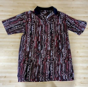 Polo TUNDRA CANADA stile hip hop biggie coogi colorata anni 90 vintage grande - Foto 1 di 6