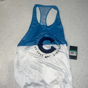Camiseta sin mangas Nike Running 2019 Chicago Marathon Miler para mujer Dri-Fit CK0742 100 grande - Imagen 1 de 4