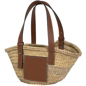 LOEWE Basket Bag Anagram Handbag Raffia #BS2348 - Picture 1 of 7