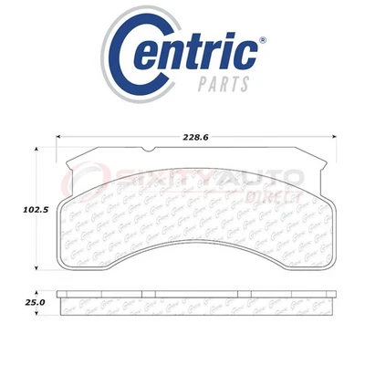 Centric C-TEK Metallic Disc Brake Pads for 1984-1990 Ford C8000 10.4L 7.8L zx - Image 1 of 4