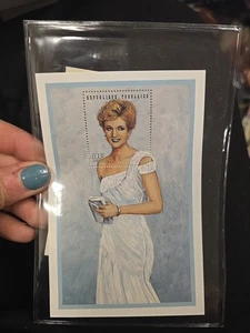 Prinzessin Diana limitierte Auflage Briefmarken Republik Togolaise enthält Echtheitszertifikat - Bild 1 von 4