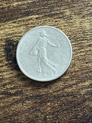 Moeda real 1965 França 1/2 meio franco TB1259* - Imagem 1 de 2