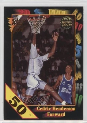 1992 Wild Card Collegiate 50 Stripe Cedric Henderson #87 - Image 1 of 2