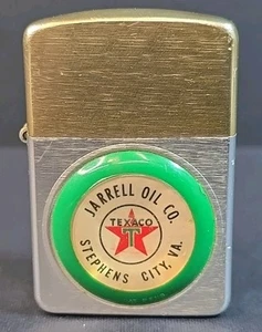 Vintage Texaco Flip Lighter Jarrell Oil Co Stephens City VA USA - Picture 1 of 4