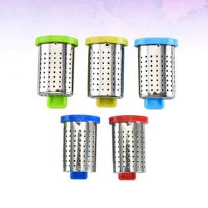  5 piezas infusor de té tipo colgante coladores de acero inoxidable para sueltos - Imagen 1 de 11