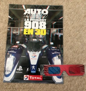 2007 24 Heures Du Mans / Le Mans Peugeot 908 - Unique 3D Booklet & vintage bag - Picture 1 of 4