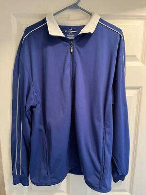 Grand Slam Golf Windbreaker ~ Full Zip Down Golf Jacket ~ Blue ~ Size XL - Image 1 of 4