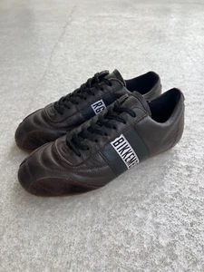 Vintage Dirk Bikkembergs Trainers Brown Leather Shoes Womens Size 39 US 8 - Picture 1 of 9