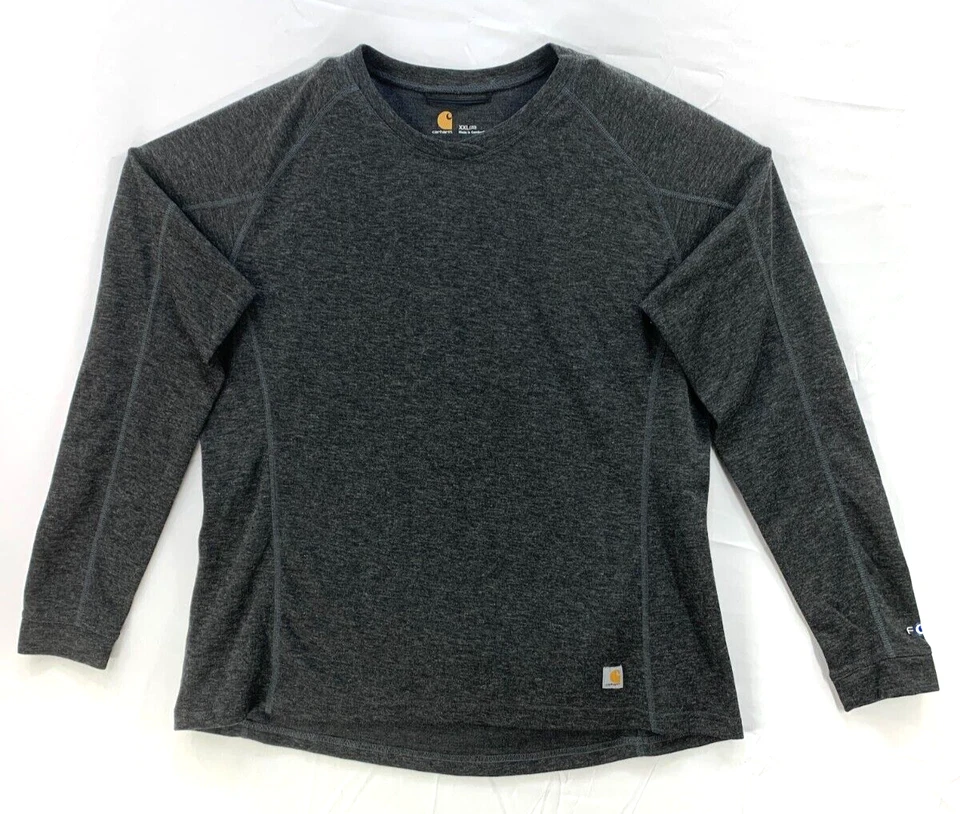 Carhartt 女式 XXL Force 中量级合成羊毛混纺打底圆领上衣 — 第 1/4 张图片