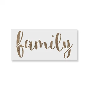 Familienschablone - robuste & wiederverwendbare Mylar-Schablonen - Bild 1 von 5
