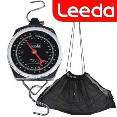 Cuadro de escamas de pesca Leeda y honda de peso fósforo carpa gruesa mar 55 lb / 25 kg Foto 1 de 4