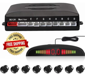 Sensores De Reversa Universal Para Autos Carros Pantalla LED Distancia Y Sonido - Picture 1 of 7