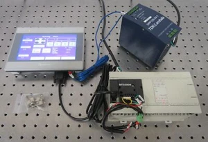 C191468 Mitsubishi FX3GA-60MT-CM PLC w/ Weinview MT6071iE Touch Panel Interface - Picture 1 of 6